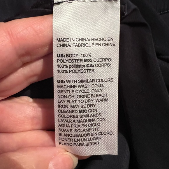 ***S O L D*** Classic Navy Blue Blouse with Bat Wing Sleeves and Braided Trim - Picture 13 of 13